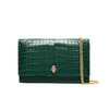 ALEXANDER MCQUEEN 亚历山大.麦昆 女士中号鳄鱼压纹 Skull 斜挎单肩骷髅包 绿色 630266 1HB0G 3120 商品缩略图0