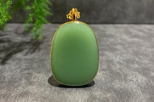 【御珠宫坊】金镶碧玉花吊坠 商品图2