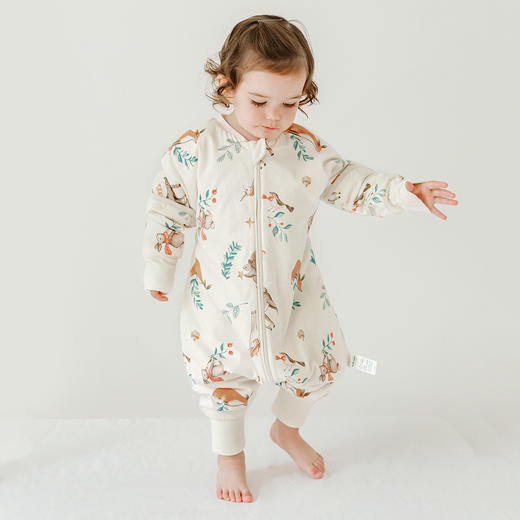 嫚熙小恒星婴儿睡袋恒温春秋冬款可拆卸袖分腿儿童防踢被宝宝睡袋 商品图2