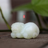 和田玉（白玉）籽料挂件--貔貅62.11g 商品缩略图0