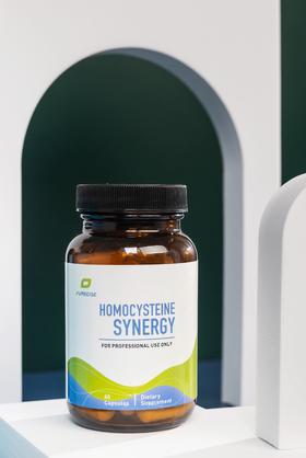 【平衡同型半HCY改善甲基化】Homocysteine Synergy 60粒 同型半指标 平衡HCY  活性甲基专利叶酸+活性B6+甲基B12 打通甲基化循环 Purecise 倍赛思