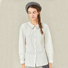 Famecoco范可儿灯笼袖女上衣春装娃娃领衬衫F221BA012 商品缩略图0