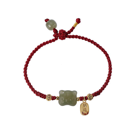 2022虎年和田玉红绳手链新年送礼品年货  CW 商品图4