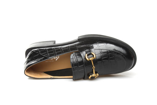 豪麟名鞋奥莱迪嘉女装牛皮革JK乐福鞋DJCMA21WP051黑色  原价1960元 商品图2