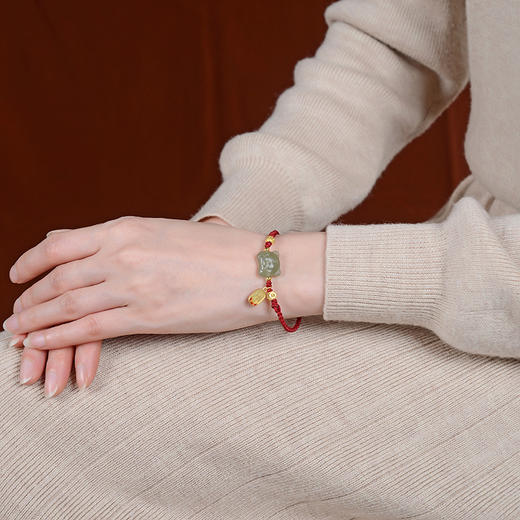 2022虎年和田玉红绳手链新年送礼品年货  CW 商品图3