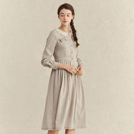 Famecoco范可儿少女连衣裙春秋季超甜美气质长裙F221FA010 商品图3