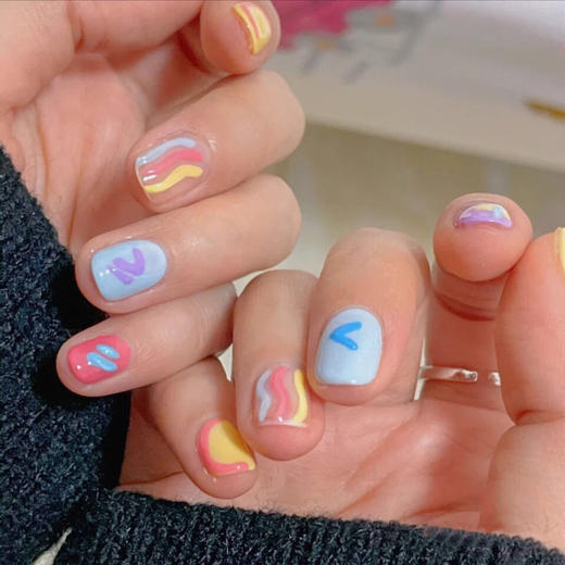 特价假指甲贴片光疗成品 泰式土味风可爱少女 穿戴新娘甲孕妇甲片 商品图2