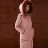 粉色收腰长羽绒服外套 商品缩略图3