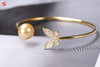 [  蝶翎 ]  南洋金珍珠手镯 | 耀眼金珠，蝶舞翩飞，独特别致 商品缩略图0