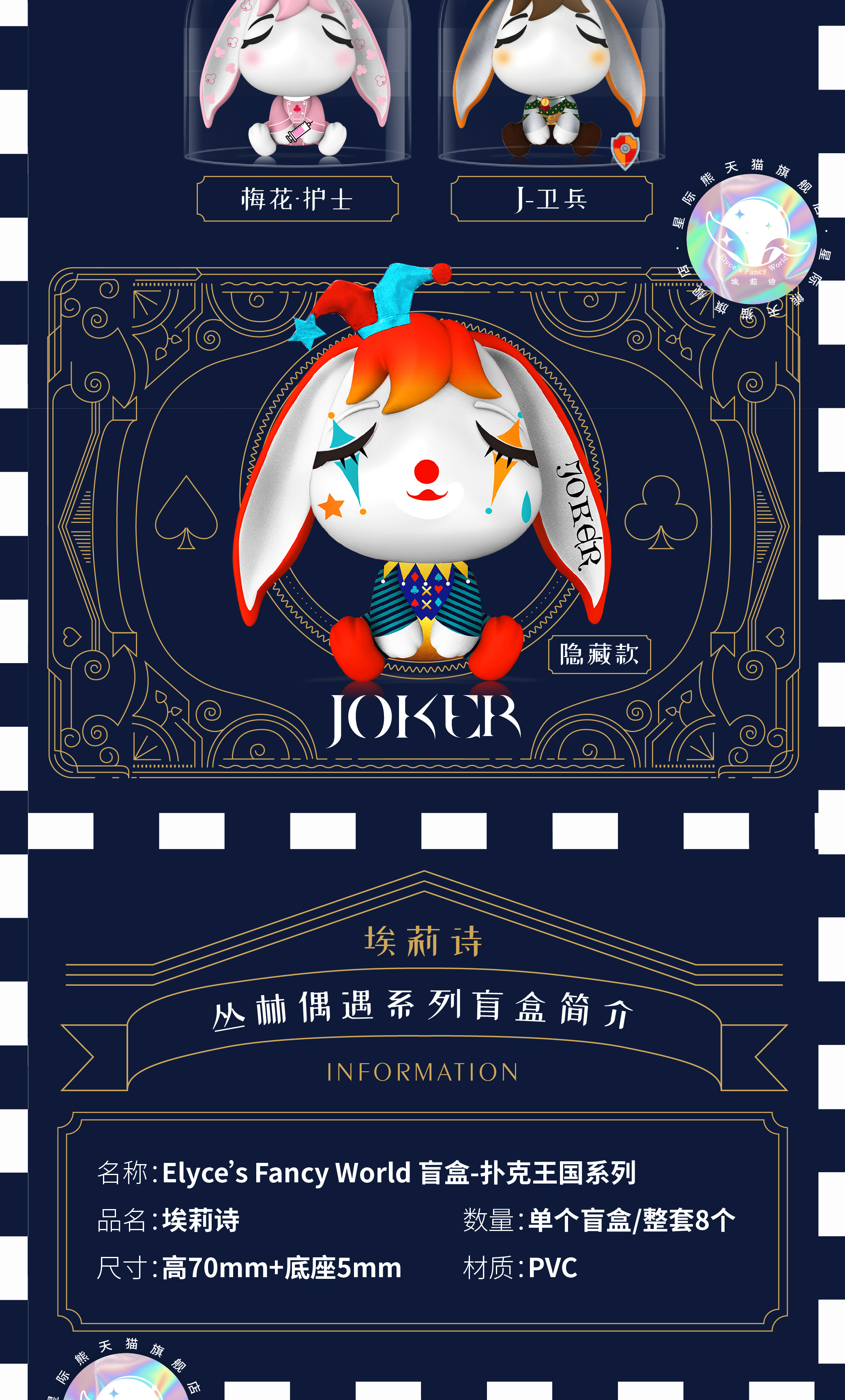 星际熊埃莉诗扑克王国盲盒可爱生日礼物小型手办