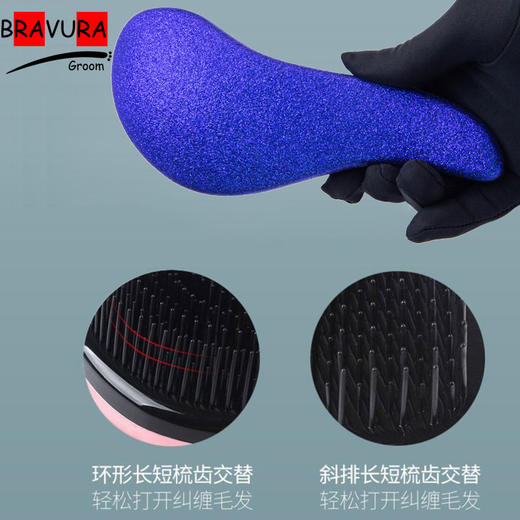 意大利原版宠物贝壳梳 干湿两用 梳毛按摩洗护 BravuraGroom 商品图1