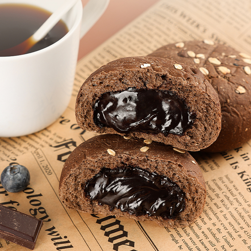 全麦巧克力欧包6个装【健康面包系列】保质期30天【券15天有效期，到期可退】