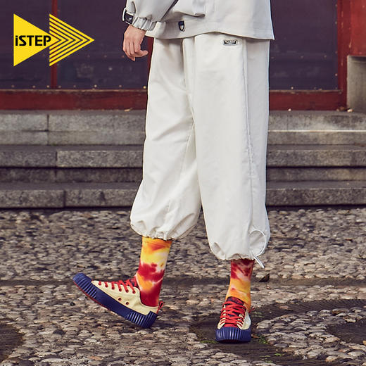 【正品】iSTEP官方原创男女鞋2022新品鼠你有财印花高帮帆布鞋平底板鞋女 商品图4