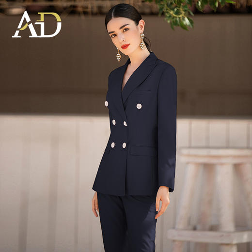 AD高级感西装套装女职业正装藏蓝色高端售楼部工作服秋冬经理工装 商品图3