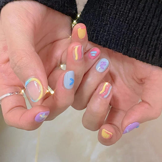 特价假指甲贴片光疗成品 泰式土味风可爱少女 穿戴新娘甲孕妇甲片 商品图3