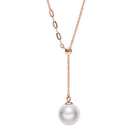 美裕 【相遇】金18k海水珍珠吊珠链8.5-9mm 新106331  原103817