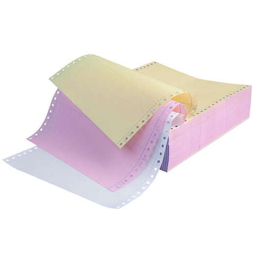 齐心 C6272K 晶纯电脑打印纸241-1 三等份 1000页撕边 商品图1