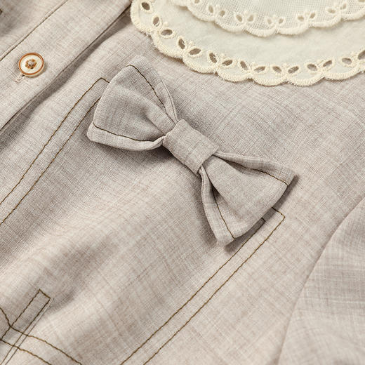 Famecoco范可儿少女连衣裙春秋季超甜美气质长裙F221FA010 商品图4