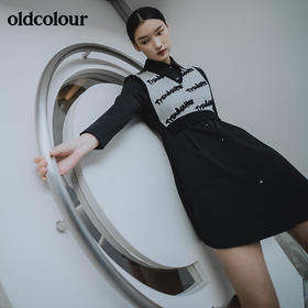 oldcolour2022春季新品商场同款气质长袖连衣裙GO11103627