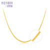 【按克计价黄金1】MEMORA诗普琳珠宝足金黄金侧身链素金链子GN213601（线上专供） 商品缩略图10