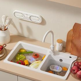 bolali 无线双仓果蔬清洗机 果蔬肉类分仓清洗 去除农残激素 [福利品]