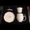戴德生活馆博玉骨质瓷金牛茶杯套装茶漏杯盖碗茶碗手工泡茶器家用功夫手工茶漏杯 商品缩略图1