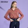 oldcolour欧珂2022春新商场同款长袖衬衫套头衫女O11013122 商品缩略图4