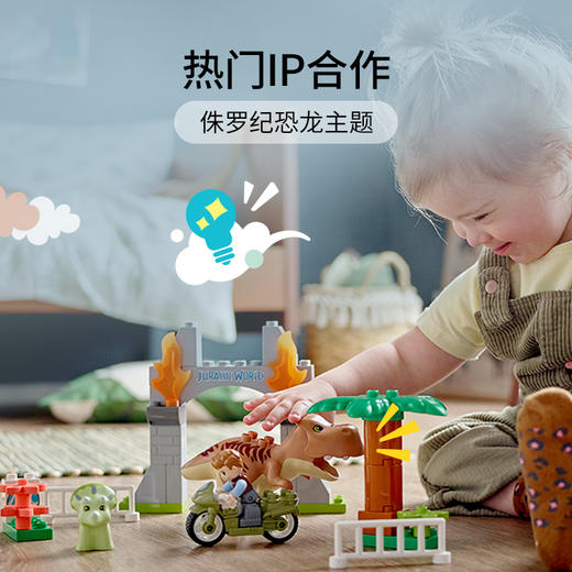 乐高LEGO 霸王龙和三角龙大逃亡 LEGC10939 商品图1