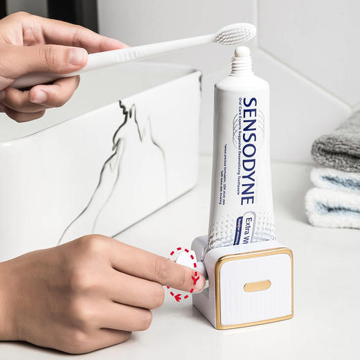 挤牙膏器懒人挤牙膏儿童挤牙膏夹卫生间壁挂式手动牙膏挤压器 商品图2