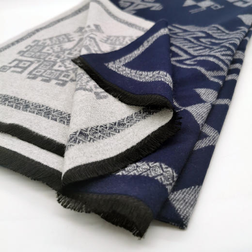 深山集市 黎锦蛙纹围巾190cm*62cm 商品图6