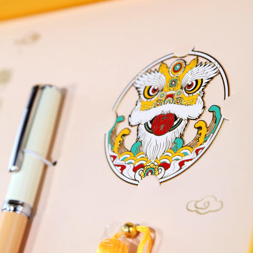 狮狮如意钢笔书签礼盒 商品图2