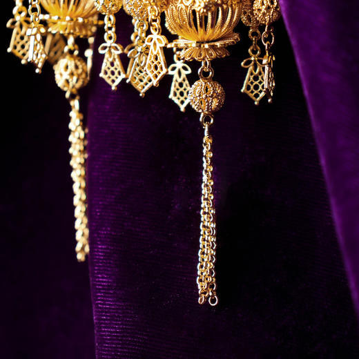 【林栖设计小店】2022春季新品银饰复古女士百搭气质金色长款耳环小众设计 商品图4