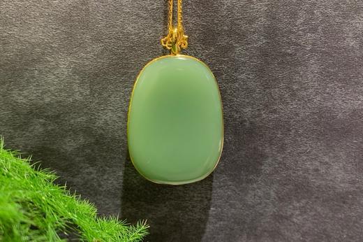 【御珠宫坊】金镶碧玉花吊坠 商品图6