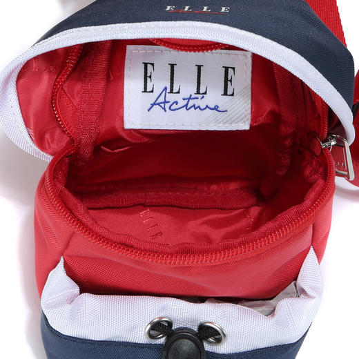 ELLE Active新款撞色LOGO轻便小圆包时尚单肩包斜挎包 商品图4