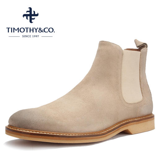 【正品】迪迈奇切尔西男靴马丁靴潮鞋百搭短靴真皮冬季高帮套脚皮鞋英伦风 商品图2