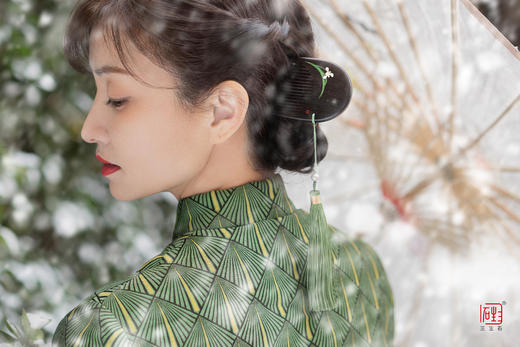 《三生石.正念》梅兰竹菊 非遗螺钿工艺 多用梳饰 商品图9