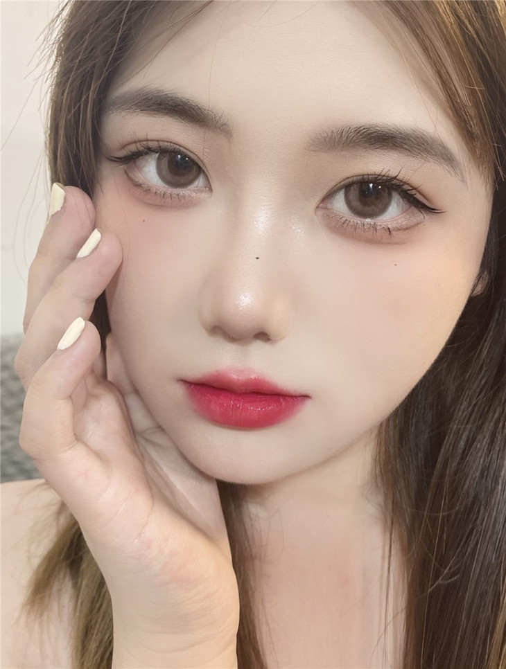 LILYANNA半年抛隐形眼镜 甜氧奶咖14.2mm 1副/2片-VVCON美瞳商城19