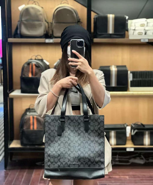 直邮1750！COACH 新款GRAHAM男款公文包💼托特包老花Logo 商品图2