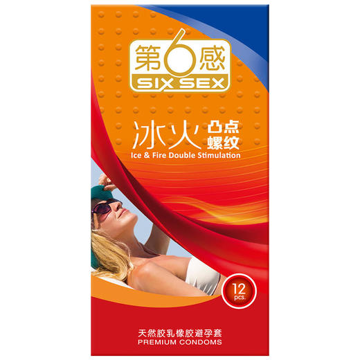 第六感冰火颗粒12只避孕套 商品图4
