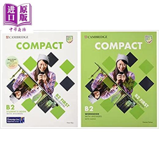 【中商原版】剑桥官方原版Compact通用五级FCE考试备考自学套装B2等级 学生书+练习册 有答案配音频线上资源 成人英语 商品图0