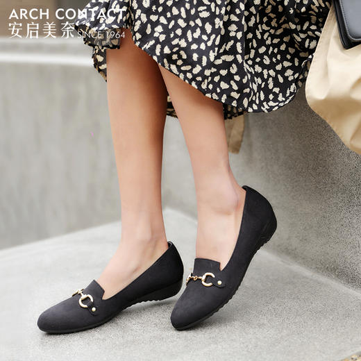 ARCHCONTACT安启美奈百搭软底金属链单鞋82289 商品图2