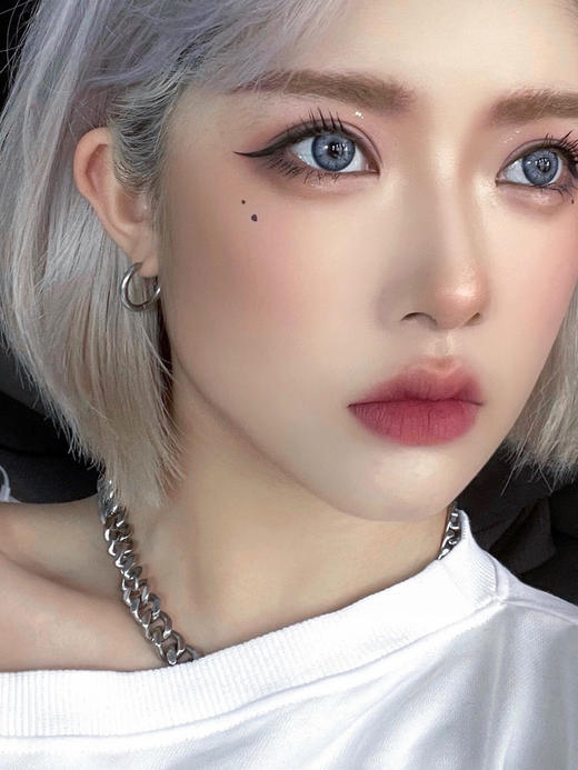 【年抛】富家小姐蓝LeensColor | 小直径14.0 着色13.5 | 【同品牌多副美瞳更划算，选款色板在详情页内】，蓝色美瞳 混血美瞳 商品图4