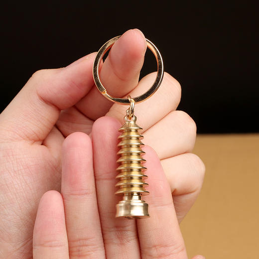 【玺灵阁】黄铜文昌塔挂饰/文昌笔步步高升/学业事业有成 商品图2