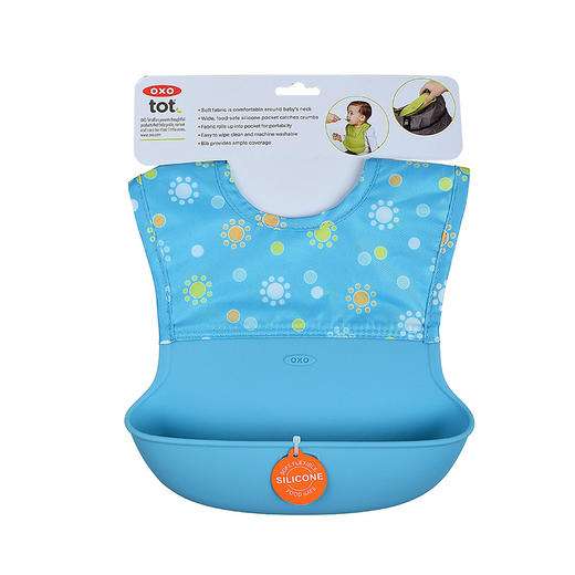 OXOtot奥秀儿童柔软围嘴(蓝色花朵)OXOC61112000 商品图5
