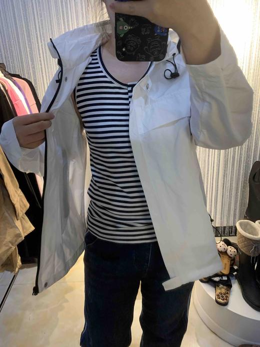 水淼加大码女装胖妹妹显瘦中长款风衣胖mm外套0655 商品图2