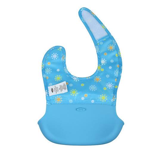 OXOtot奥秀儿童柔软围嘴(蓝色花朵)OXOC61112000 商品图1