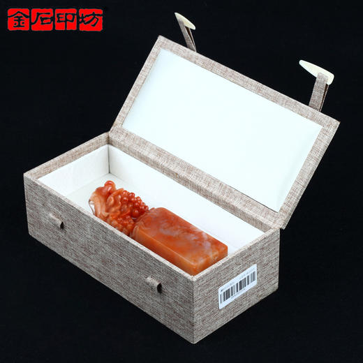 【金石印坊】老挝石桃花冻花鸟钮方章-012116-3.5*3.4*14.0cm 商品图4