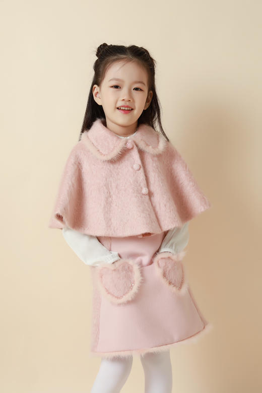 非质量问题不退换哦~PureShare女童公主裙2021新款时髦加厚毛呢秋冬款连衣裙-小甜心 商品图0