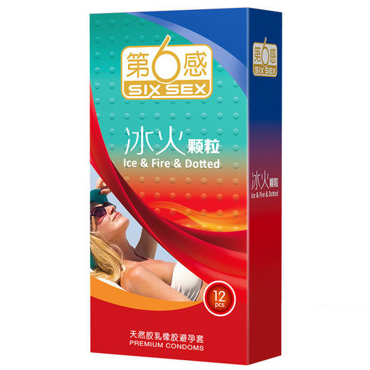 第六感冰火颗粒12只避孕套 商品图1