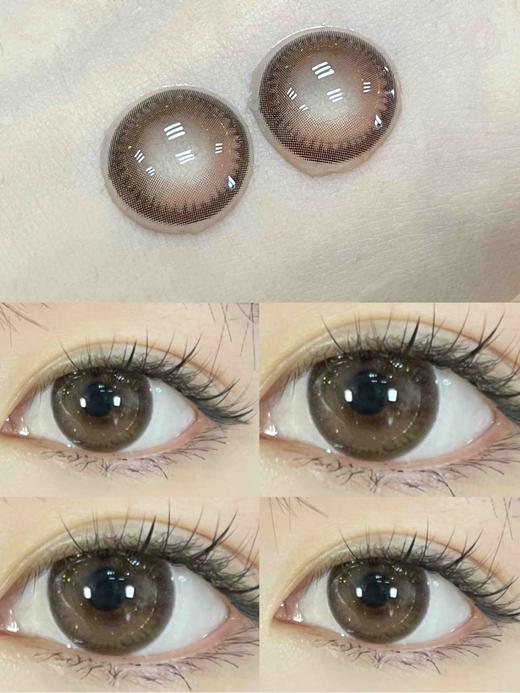 【年抛】糖栗子 LeensColor   |  中直径14.2 着色13.8 | 【同品牌多副美瞳更划算，选款色板在详情页内】，金粉美瞳，棕色美瞳 商品图2